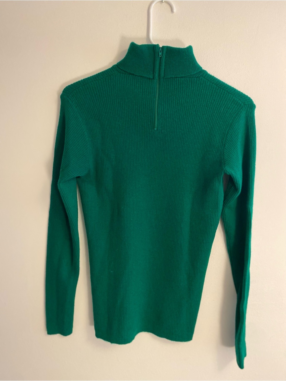 Pendleton Green Quarter-Zip Ribbed Sweater - Picture 3 of 6